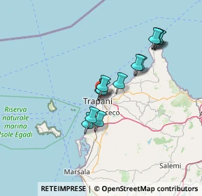 Mappa Via Venere, 91100 Trapani TP, Italia (13.19)