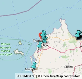 Mappa Via dell'Uva, 91100 Trapani TP, Italia (24.917)