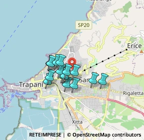Mappa Via Convento San Francesco di Paola, 91100 Trapani TP, Italia (1.29)