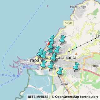 Mappa Via del Giglio, 91100 Trapani TP, Italia (1.41786)