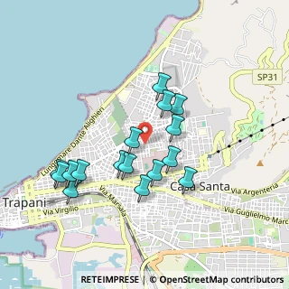 Mappa Via S. Bernardino, 91100 Trapani TP, Italia (0.95688)