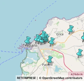 Mappa Via Veneto, 91016 Erice TP, Italia (3.61769)