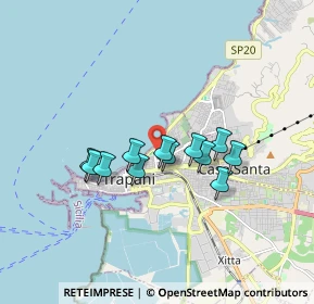 Mappa Via Segesta, 91100 Trapani TP, Italia (1.4725)