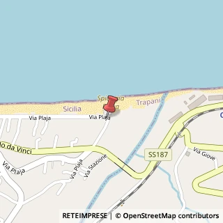 Mappa Via Plaja, 54, 91014 Castellammare del Golfo, Trapani (Sicilia)
