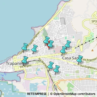 Mappa Via Del Salice, 91100 Trapani TP, Italia (1.02364)