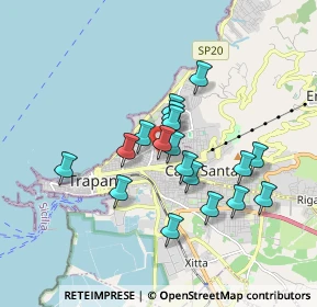 Mappa Via Del Salice, 91100 Trapani TP, Italia (1.61)