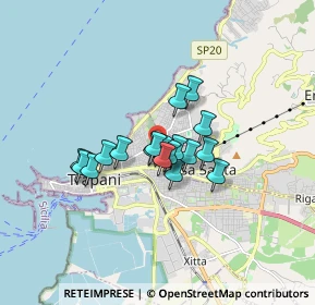 Mappa Via Del Salice, 91100 Trapani TP, Italia (1.22611)