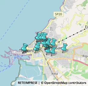 Mappa Via Del Salice, 91100 Trapani TP, Italia (1.08188)