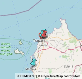 Mappa Via della Vite, 91100 Trapani TP, Italia (29.53929)