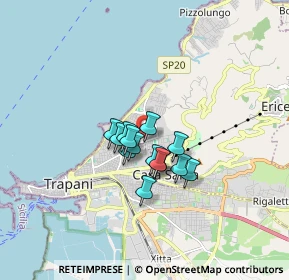 Mappa Via Giuseppe Cesarò, 91016 Erice TP, Italia (1.13786)