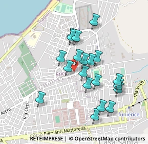 Mappa Via Giuseppe Cesarò, 91016 Erice TP, Italia (0.4545)
