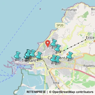 Mappa Via Frosinone, 91100 Trapani TP, Italia (2.105)