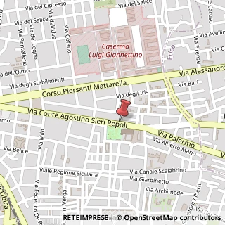 Mappa Via Pepoli Agostino Conte, 227, 91100 Trapani, Trapani (Sicilia)