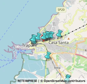 Mappa Via Trieste, 91100 Trapani TP, Italia (1.5475)