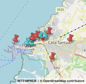 Mappa Via Trieste, 91100 Trapani TP, Italia (1.40636)