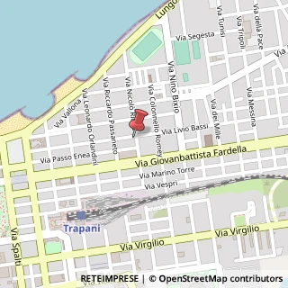 Mappa CORTILE SANTO MONTE, 2, 91100 Trapani, Trapani (Sicilia)