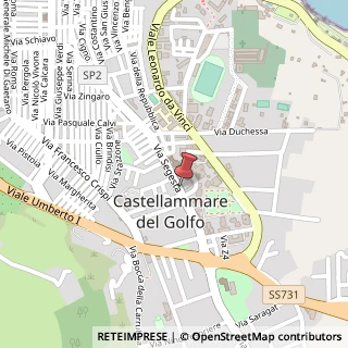 Mappa Via Segesta, 172, 91014 Castellammare del Golfo, Trapani (Sicilia)