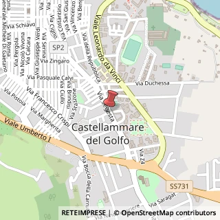 Mappa Via locarno 1, 91014 Castellammare del Golfo, Trapani (Sicilia)