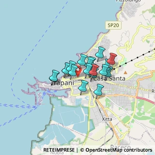 Mappa Via G.B. Fardella, 91100 Trapani TP, Italia (1.121)