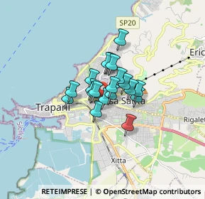 Mappa Via Giovanni Adragna, 91100 Trapani TP, Italia (0.9995)