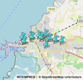 Mappa Via Giovanni Adragna, 91100 Trapani TP, Italia (1.15)