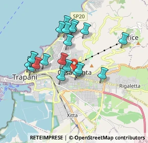 Mappa Via S. Anna, 91016 Erice TP, Italia (1.8625)