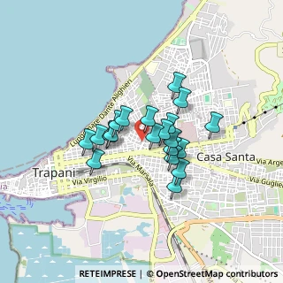 Mappa Via del Melograno, 91100 Trapani TP, Italia (0.671)