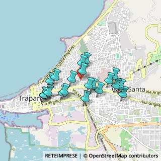 Mappa Largo Antonino Via, 91100 Trapani TP, Italia (0.813)