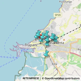 Mappa Via Luigi Settembrini, 91100 Trapani TP, Italia (0.94333)
