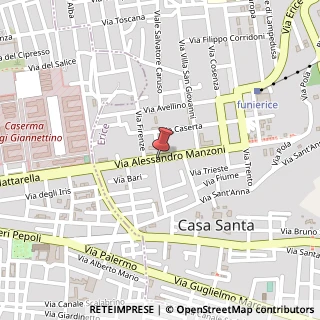 Mappa Via Alessandro Manzoni, 91016 Casa Santa TP, Italia, 91016 Erice, Trapani (Sicilia)