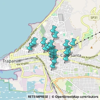 Mappa Via Martogna, 91100 Trapani TP, Italia (0.632)