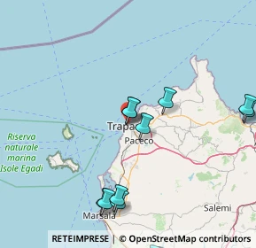 Mappa Via Nausica, 91100 Trapani TP, Italia (24.90571)