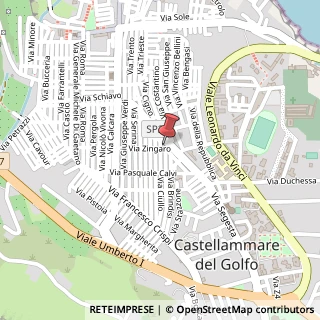Mappa Via Zingaro, 3, 91014 Castellammare del Golfo, Trapani (Sicilia)