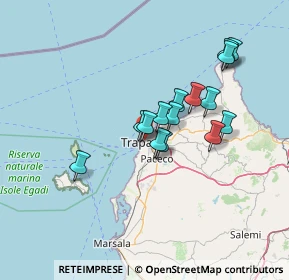 Mappa Via Nicolo'Riccio, 91100 Trapani TP, Italia (12.59267)