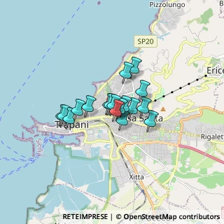 Mappa Via Dell'Olmo, 91100 Trapani TP, Italia (1.13833)