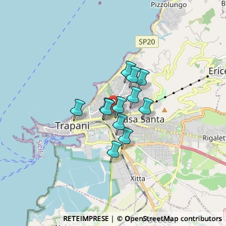 Mappa Via Dell'Olmo, 91100 Trapani TP, Italia (1.155)