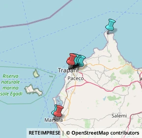 Mappa Via Vincenzo Barbaro, 91100 Trapani TP, Italia (7.93273)