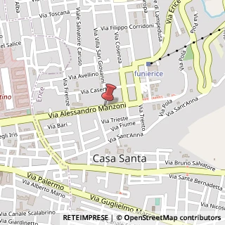 Mappa Via Manzoni Alessandro, 128, 91016 Erice TP, Italia, 91016 Erice, Trapani (Sicilia)