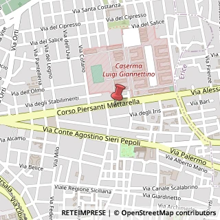 Mappa Corso Piersanti Mattarella, 1, 91100 Trapani, Trapani (Sicilia)