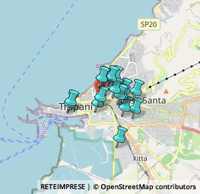 Mappa Via Messina, 91100 Trapani TP, Italia (1.02813)