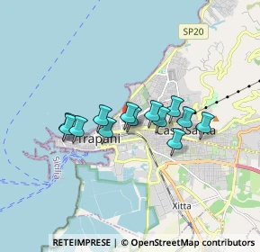 Mappa Via Messina, 91100 Trapani TP, Italia (1.39462)