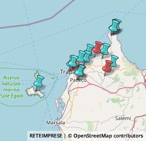 Mappa Via Messina, 91100 Trapani TP, Italia (12.362)