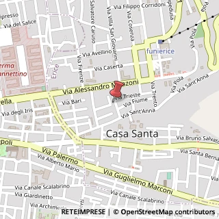 Mappa Via Antonino Miceli, 18, 91016 Casa Santa TP, Italia, 91016 Erice, Trapani (Sicilia)