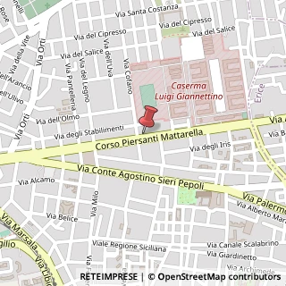 Mappa Corso Piersanti Mattarella, 79, 91100 Trapani, Trapani (Sicilia)
