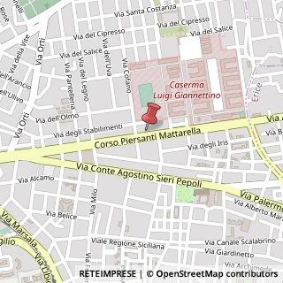 Mappa Corso Piersanti Mattarella, 89, 91100 Trapani, Trapani (Sicilia)