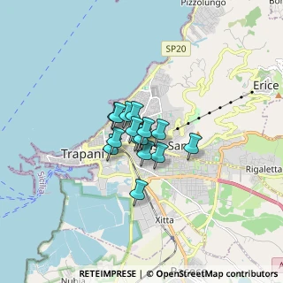 Mappa Via Pier Santi Mattarella, 91100 Trapani TP, Italia (0.91667)