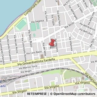 Mappa Via Santa Maria di Capua, 23, 91100 Trapani, Trapani (Sicilia)