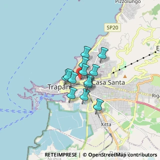 Mappa Via Villanova, 91100 Trapani TP, Italia (1.03385)