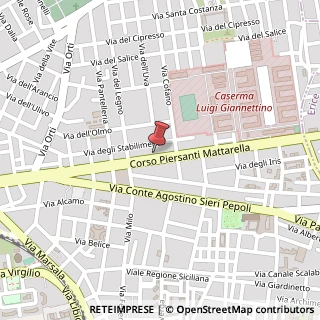 Mappa Corso Piersanti Mattarella, 47/A, 91100 Trapani, Trapani (Sicilia)