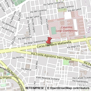 Mappa Corso Piersanti Mattarella, 96/98 91100, 91100 Trapani, Trapani (Sicilia)